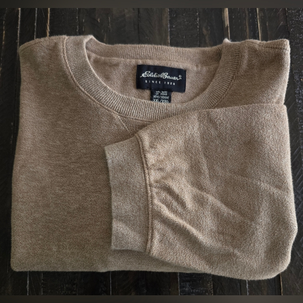 Eddie Bauer Crewneck Sweater Men's XXL 100% Cotton